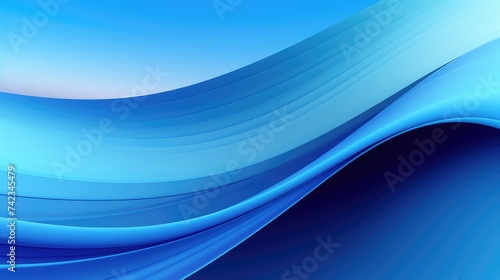 Blue wave gradient design background abstract