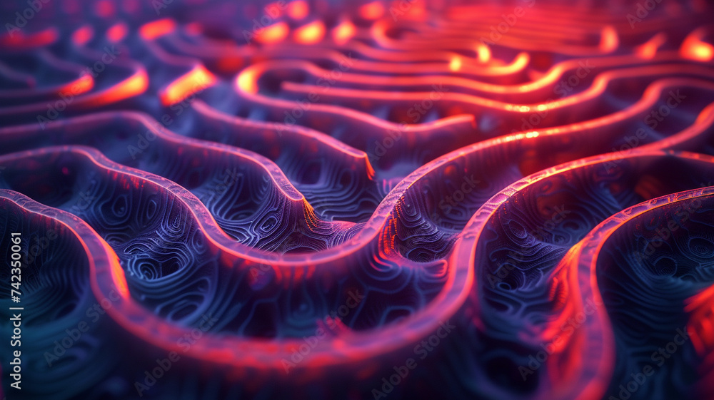 Lose yourself in a maze of intricate fractals, where recursive patterns ...