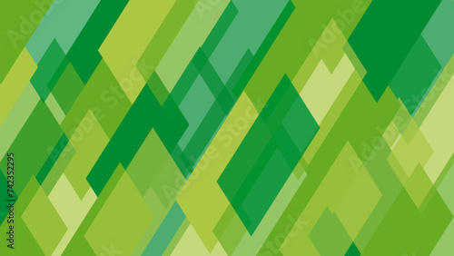 緑色の和柄模様の背景