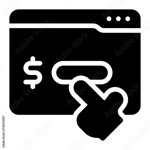 subscription business model glyph icon