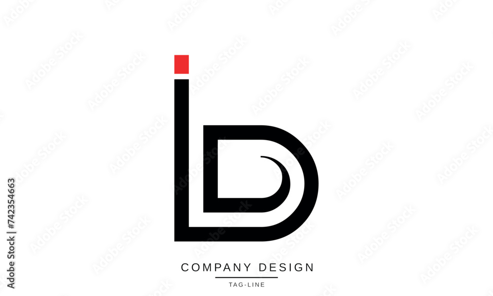 IB, BI Abstract Letters Logo Icon Monogram IB, BI Abstract Letters Logo Icon Monogram