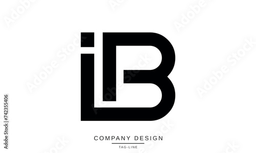 IB, BI Abstract Letters Logo Icon Monogram