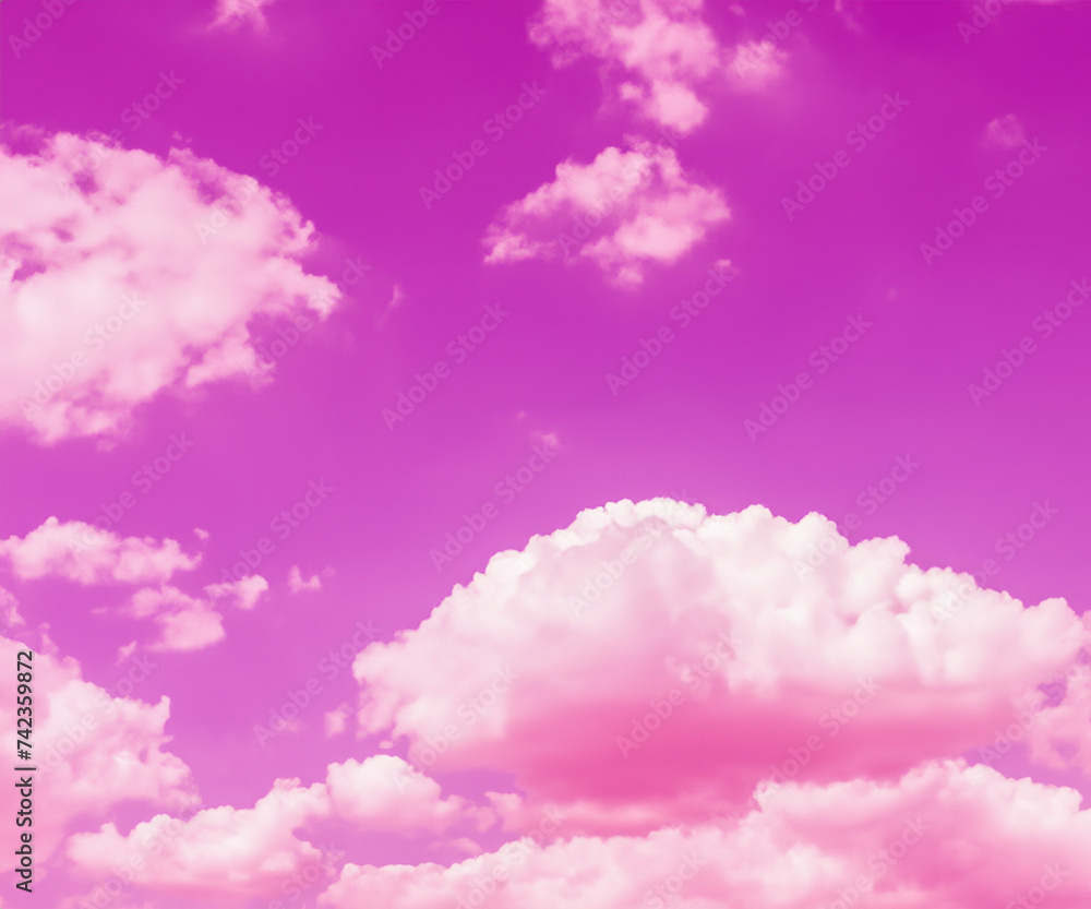Fototapeta premium pink sky and clouds background