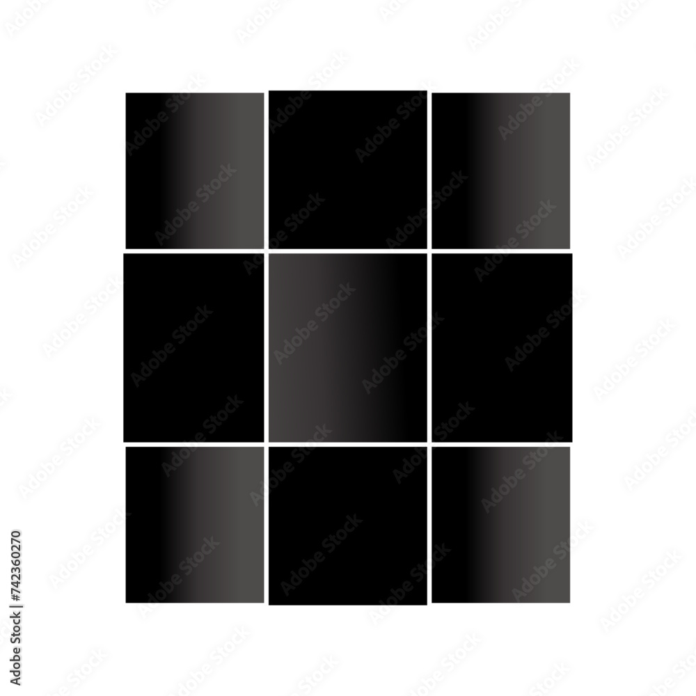 Obraz premium black and white squares