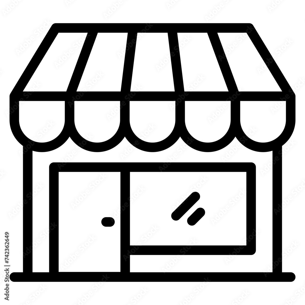 Shops and stores icons Shops and stores icons