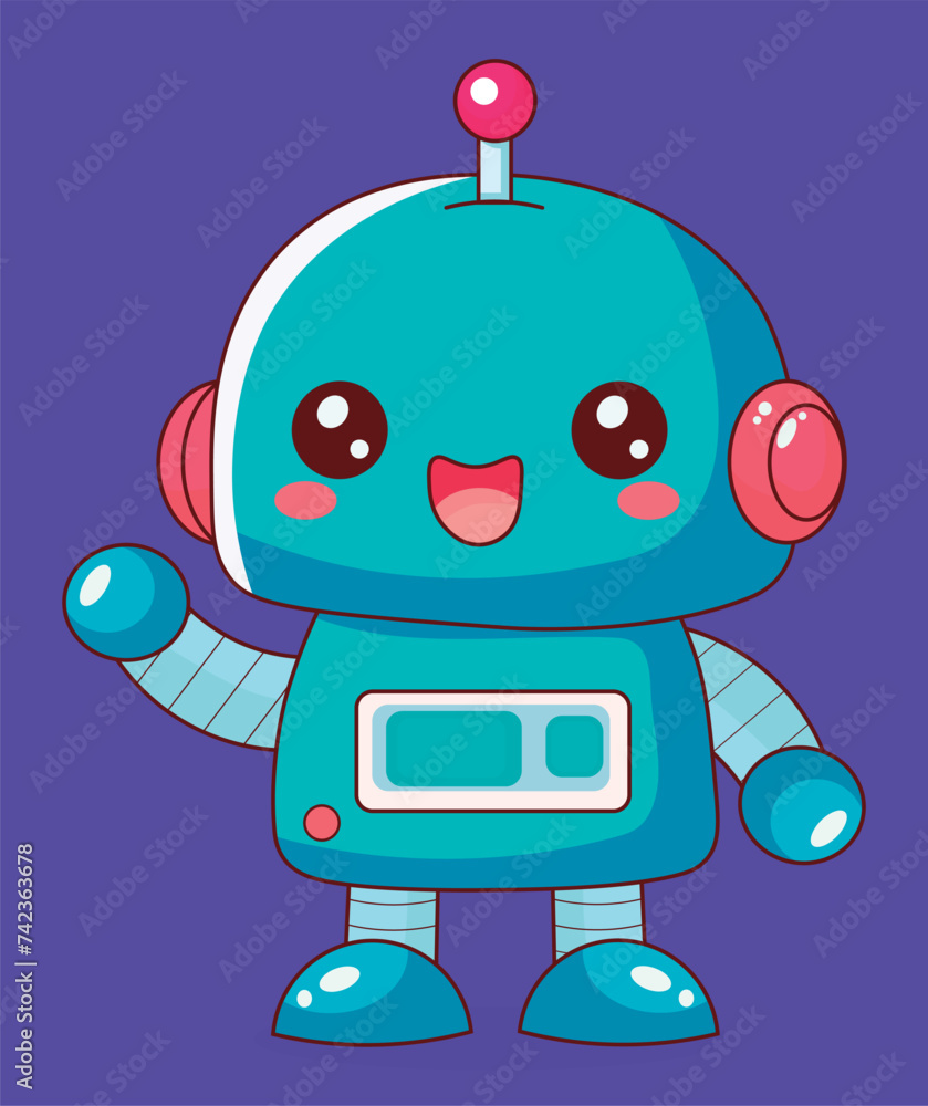 Cute little robot illustration emotions, emotes sticks emojis, pattern illustration, collection Cute little robot illustration emotions, emotes sticks emojis, pattern illustration, collection