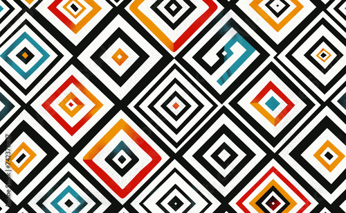 Wallpaper Mural Abstract Elegance: Geometric Patterns on White Torontodigital.ca