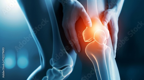 Knee Pain and Injury, Knee X-ray Anatomy, Emphasizing the Bones and Potential injuries