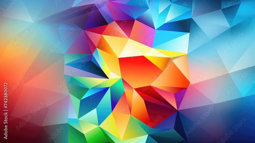 Obraz premium Colorful triangular abstract background abstract polygonal background