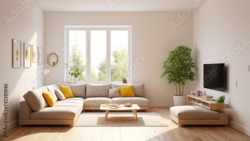 modern bright minimalistic cozy interior © Eureka Design