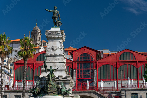 Ferreira Borges market an emblematic landmark of iron architecture in Porto first opened in 1885, photo