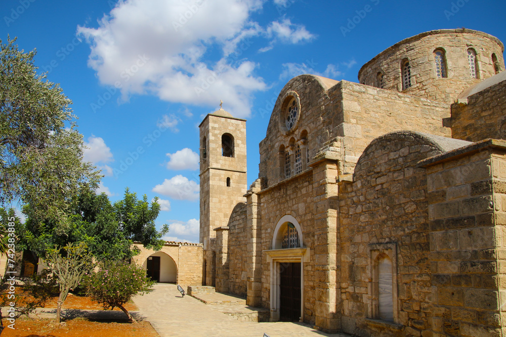 The St. Barnabas Monastery on the island of Cyprus which was built around the alleged tomb of Barnabas