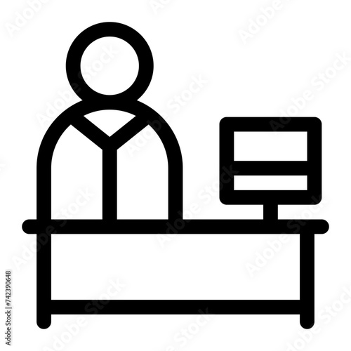 news report line icon
