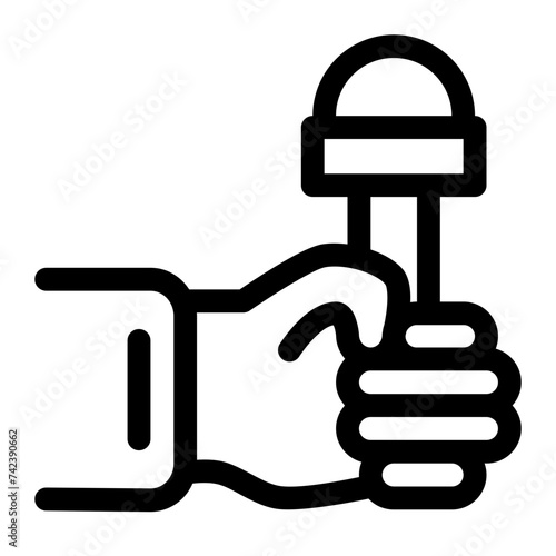 reporter line icon
