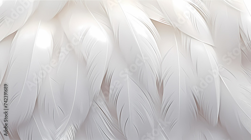 Feather texture, pastel color pastel background line decoration © xuan