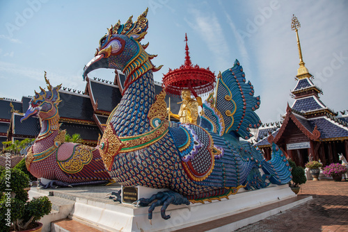 Wat Den Salee Sri Muang Gan or Ban Den temple is the most famous landmark in Chiang Mai, Thailand photo