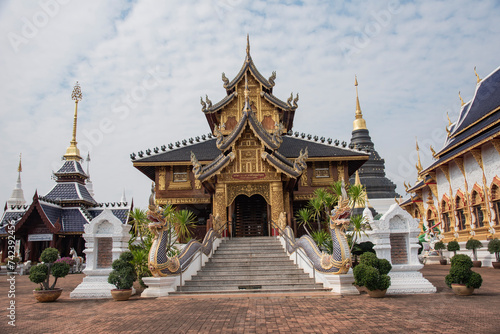 Wat Den Salee Sri Muang Gan or Ban Den temple is the most famous landmark in Chiang Mai, Thailand photo