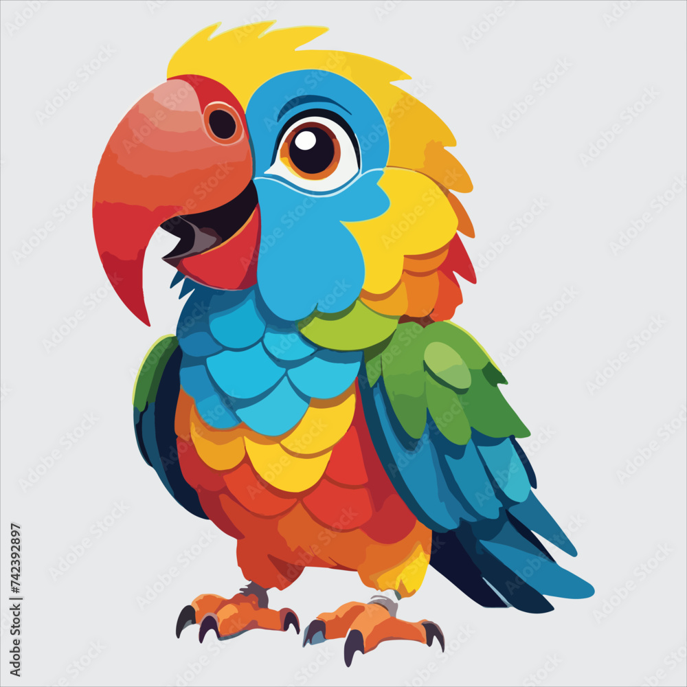 vector cute parrot bird vector cute parrot bird