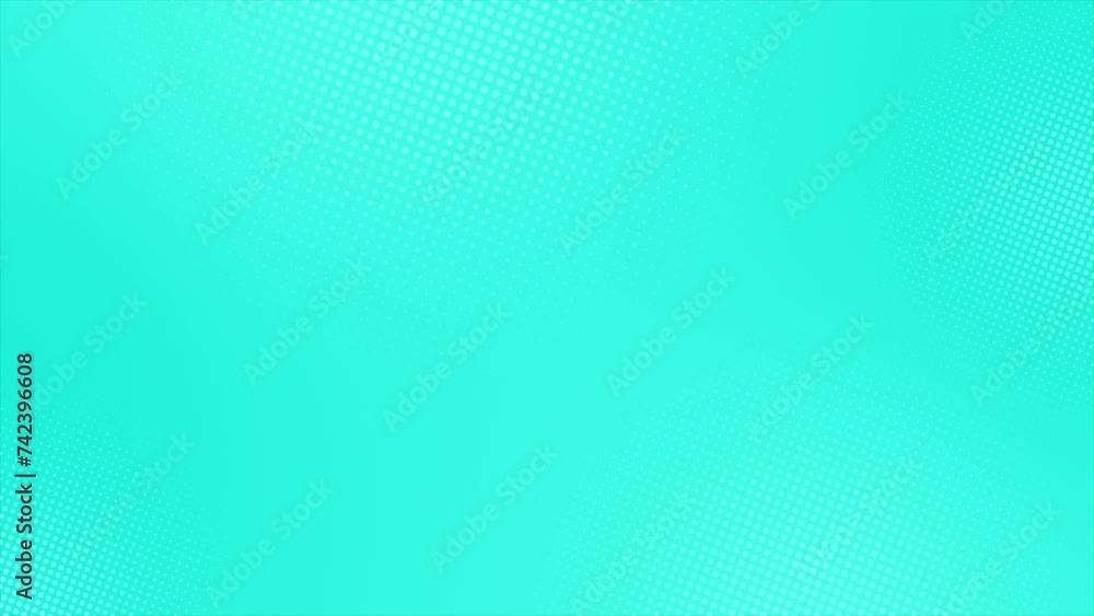 Simple and classy Cyan color rotating circular shapes geometrical halftone dots futuristic looped background Simple and classy Cyan color rotating circular shapes geometrical halftone dots futuristic looped background