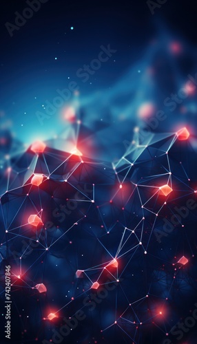 a light colored image, which shows a dark network with red circles