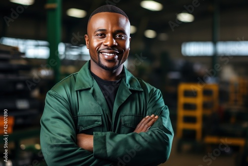 Friendly Mechanic at Auto Garage