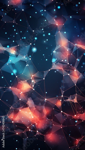 a light colored image, which shows a dark network with red circles