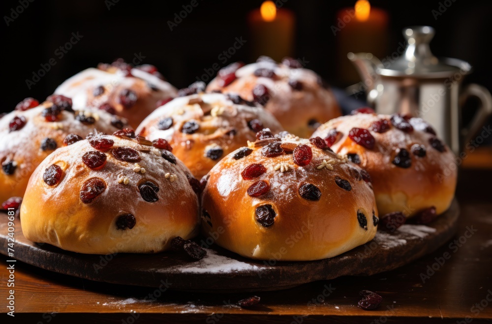 buns with raisins buns with raisins