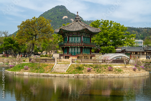 왕궁, 문화유산, 경복궁, 경회루, 향원정