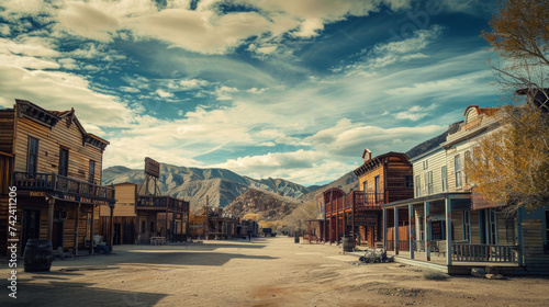 Western old ghost town