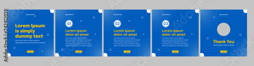 creative carousel template for social media post