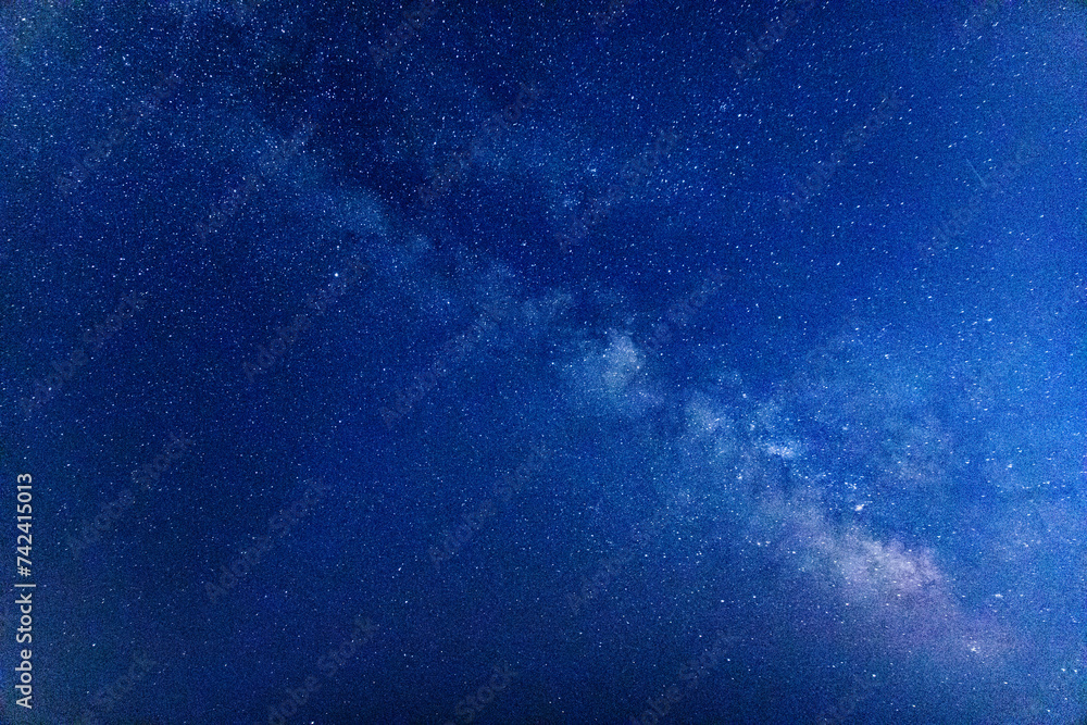 The Milky Way against the background of the night sky. A night starry landscape.