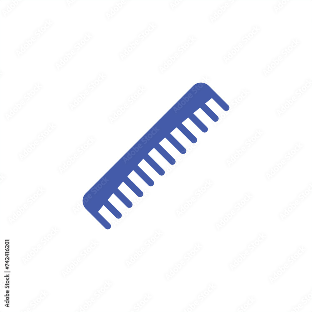 a close up of a comb with a long handle on a white background