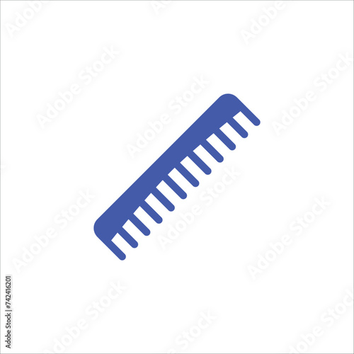 a close up of a comb with a long handle on a white background