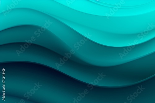 Light Teal to Dark Teal abstract fluid gradient design, curved wave in motion background for banner, wallpaper, poster, template, flier and cover