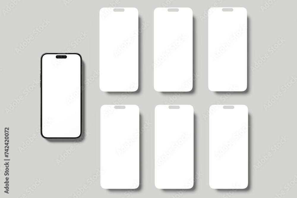 Phone Screen Blank Mockup Phone Screen Blank Mockup