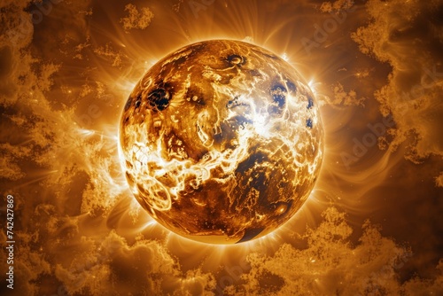 Venus transit across the sun, a rare celestial event, showcasing the scale and dynamics of our solar system