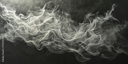 Intricate and delicate, these thin smoke trails offer fine detail