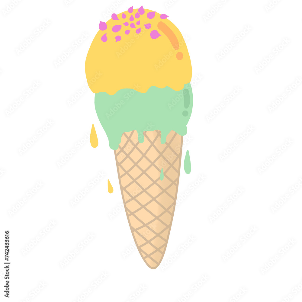 Ice cream cone isolated Ice cream cone isolated