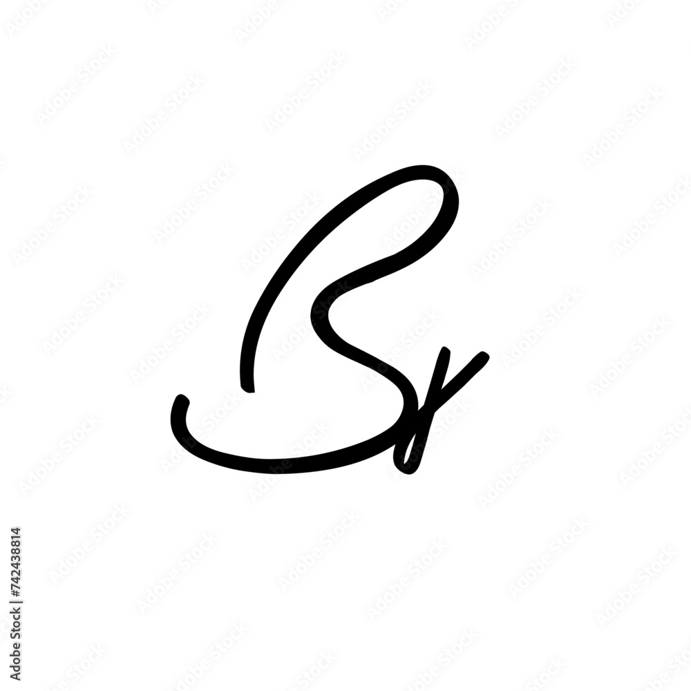 Initial wedding monogram logo template Initial wedding monogram logo template