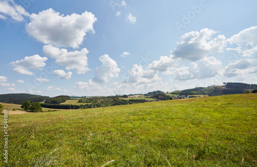 Landschaft im Sauerland, Eslohe-Cobbenrode, Hochsauerlandkreis, NRW, Deutschland, Germany, 2023 photo