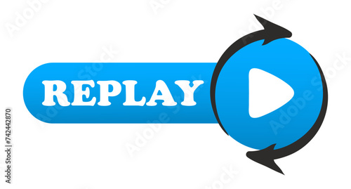 Foto Red replay button