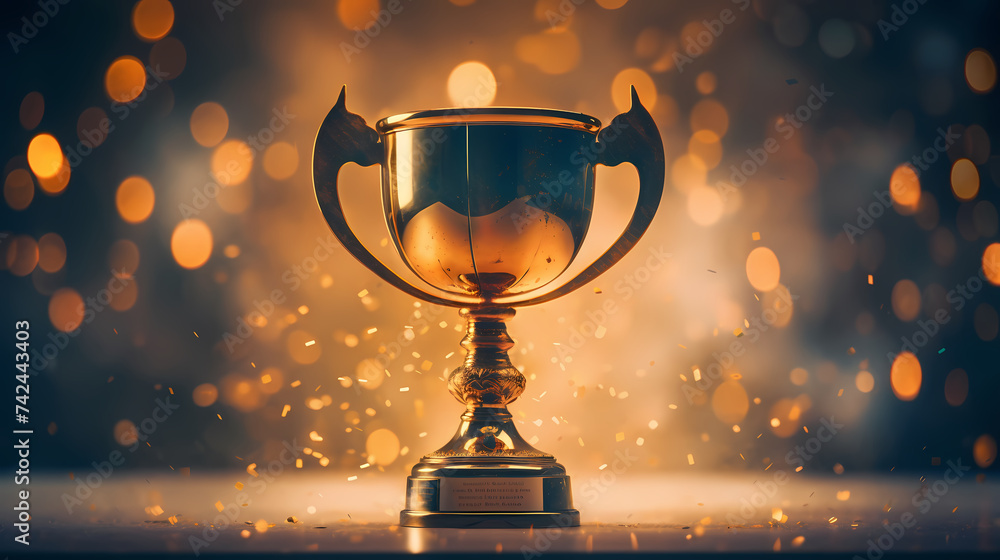 The celebration kicked off, and the majestic trophy was showered The celebration kicked off, and the majestic trophy was showered