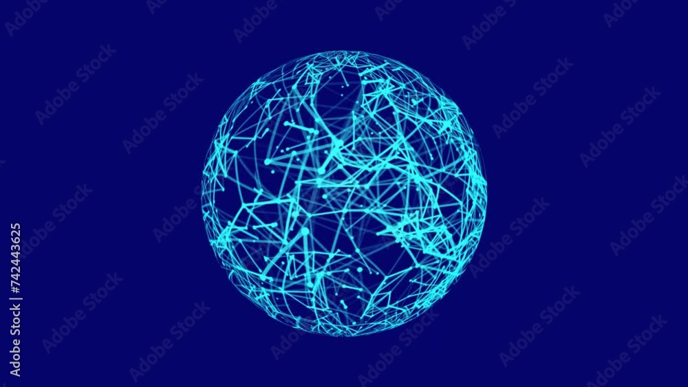 plexus globe planet network connection moving dots and lines, Digital data network connection structure. Plexus effect plexus globe planet network connection moving dots and lines, Digital data network connection structure. Plexus effect