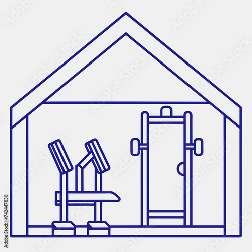 illustration of home-gym