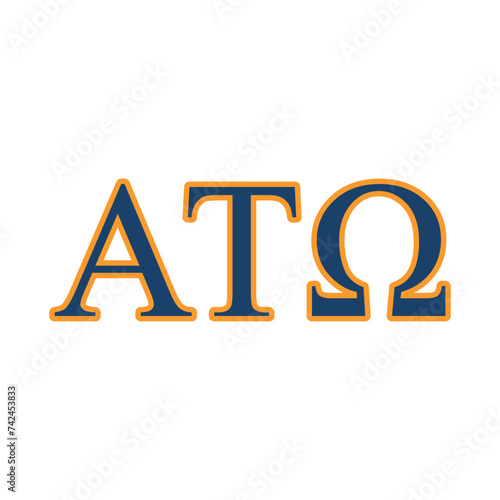 Alpha Tau Omega greek letter, ΑΤΩ greek letters, ΑΤΩ photo