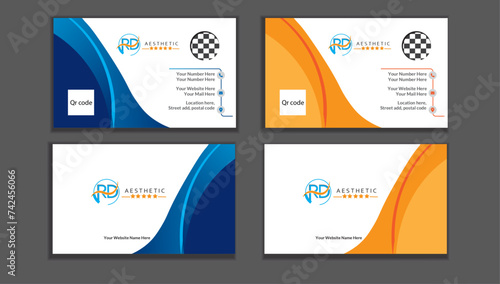 Esthetic business card design template