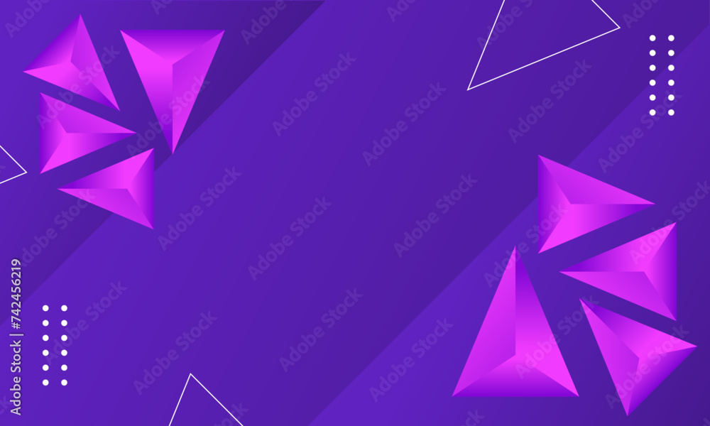 Purple Abstract Background with Polygonal Shapes Purple Abstract Background with Polygonal Shapes