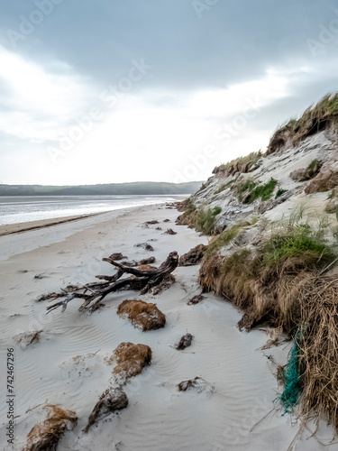 Sand storm at Dooey beach by Lettermacaward in County Donegal - Ireland photo