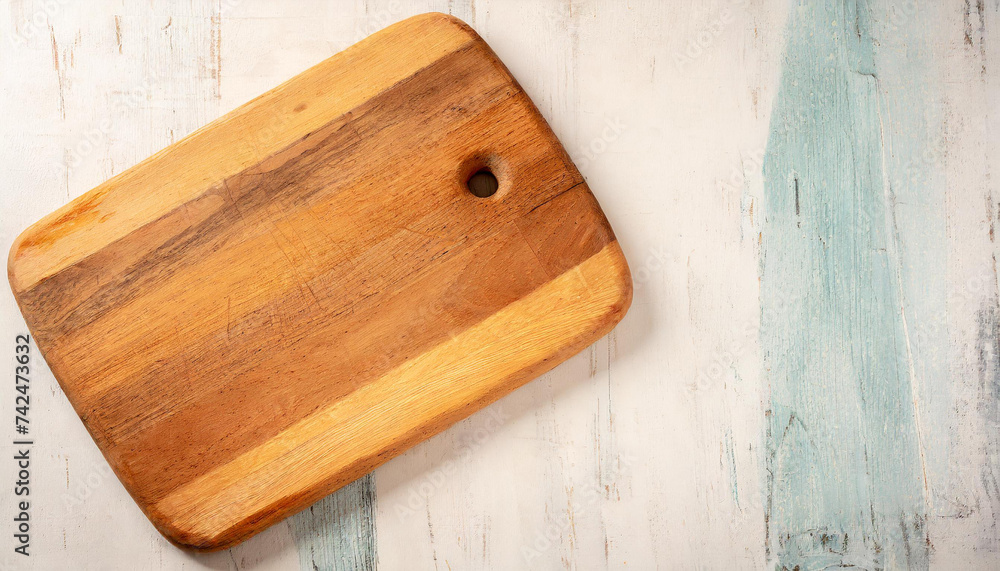 Rectangular wooden cutting board