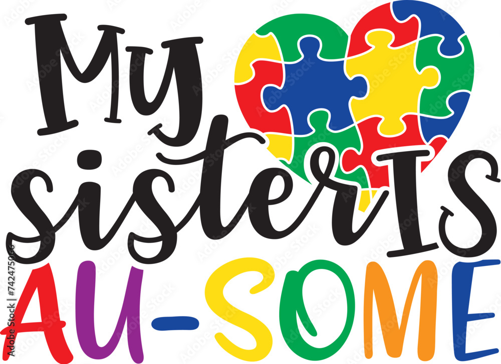 Autism Day , Autism awareness , Autism Craft, Honoring Autism Awareness Day, Autism Vector, Autism SVG, Autism day T-shirt design. 